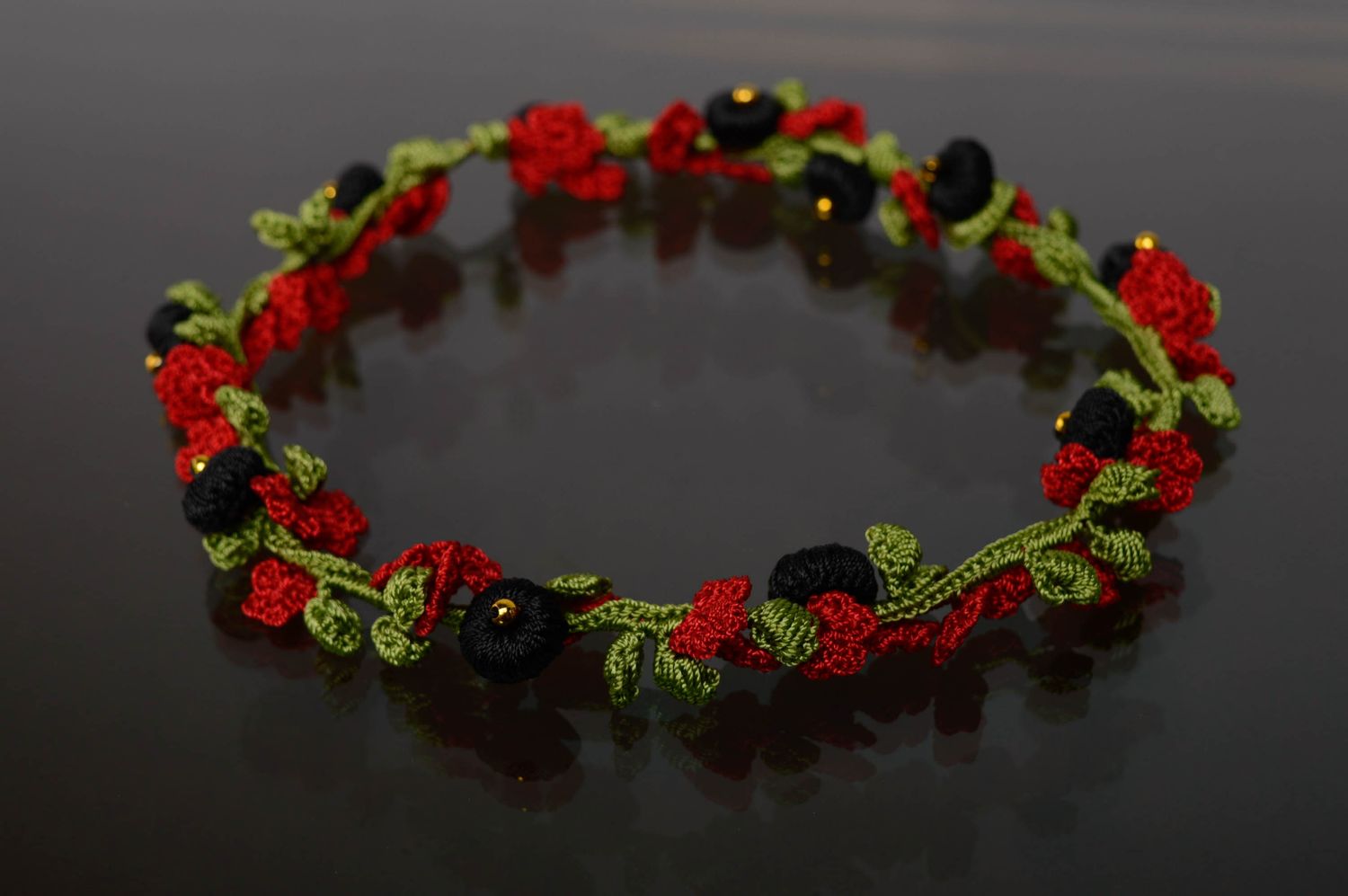 Crochet necklace photo 1
