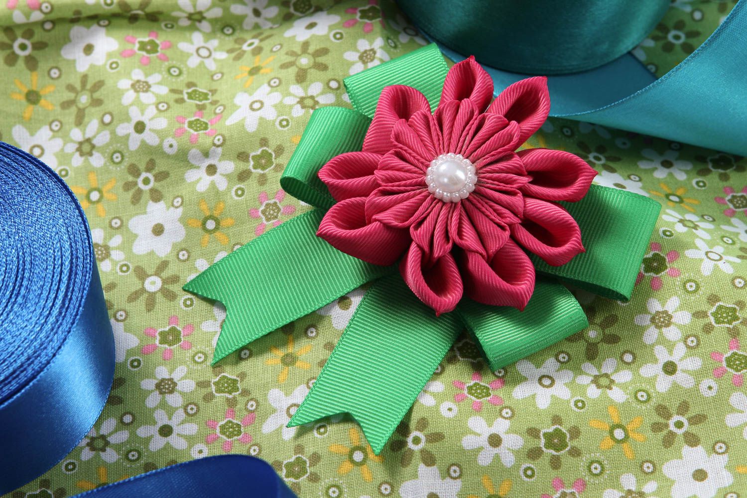 Designer accessories flower hair clip handmade hair decoration gifts for girls photo 1