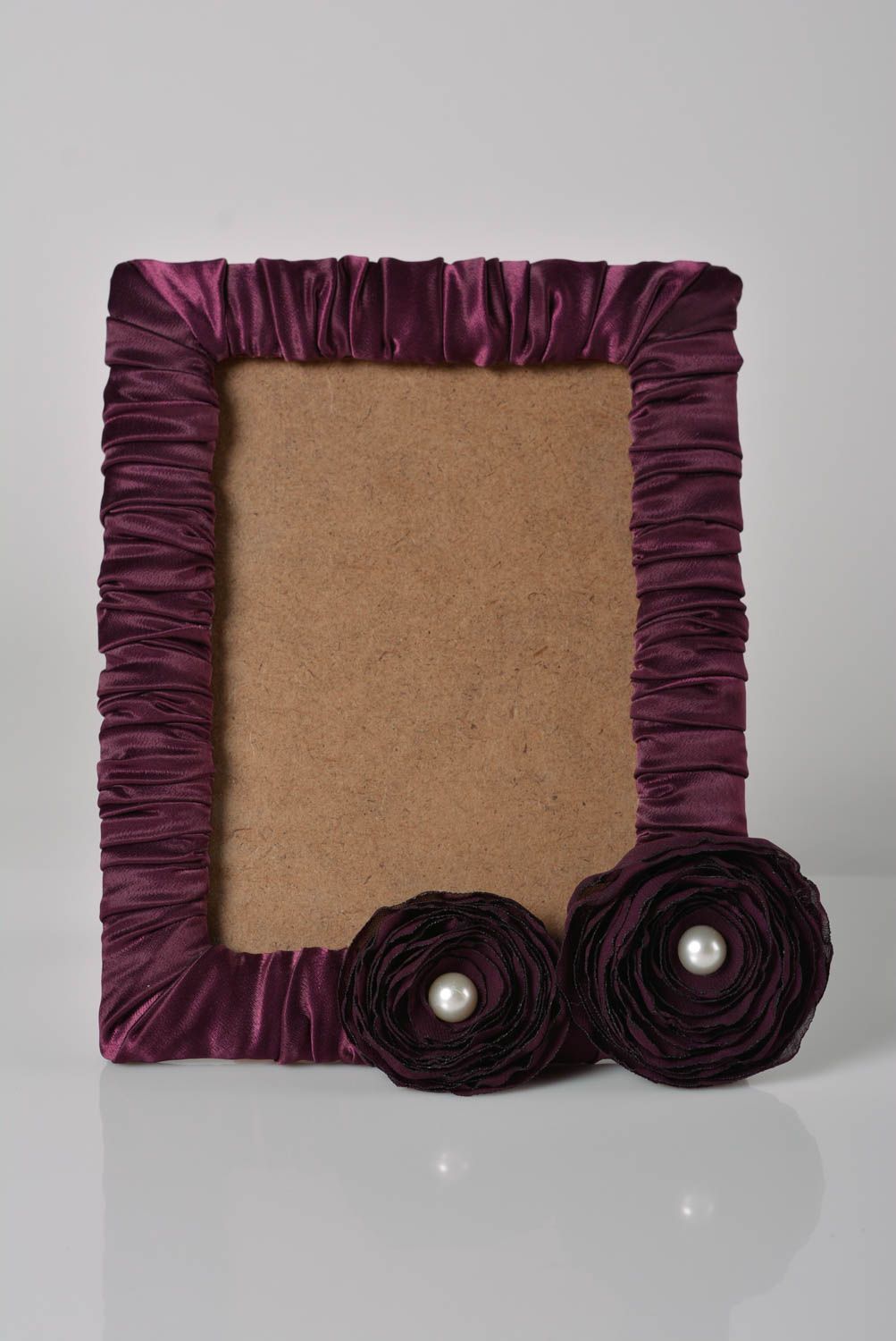 Cadre photo fait main Décoration maison violette Cadeau original pour femme photo 1