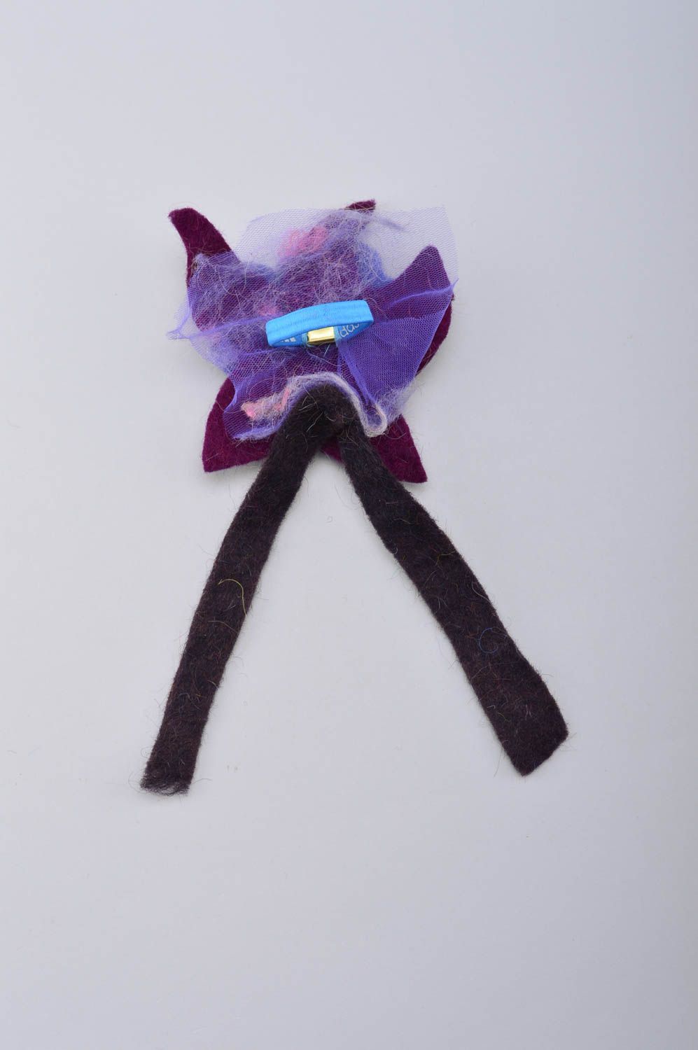 Goma para el pelo hecha a mano con flor accesorio para niña regalo original foto 4
