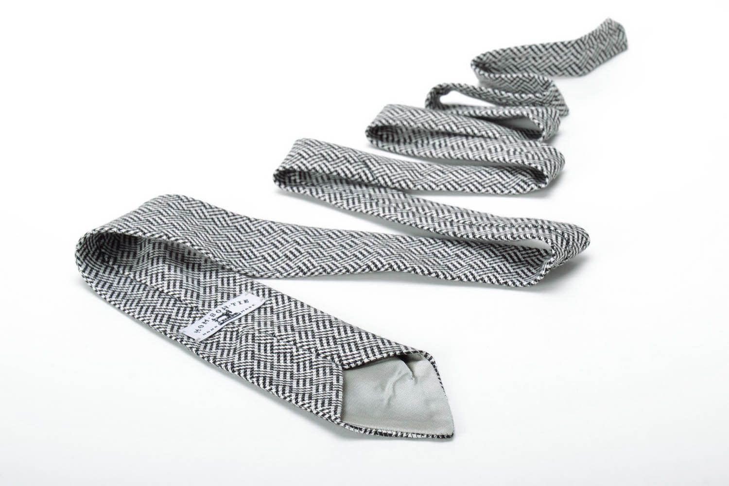 Corbata de moda de color gris foto 3