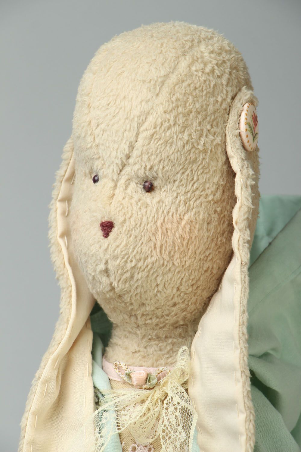 Handgemachtes Kuscheltier Vintage Hase foto 2