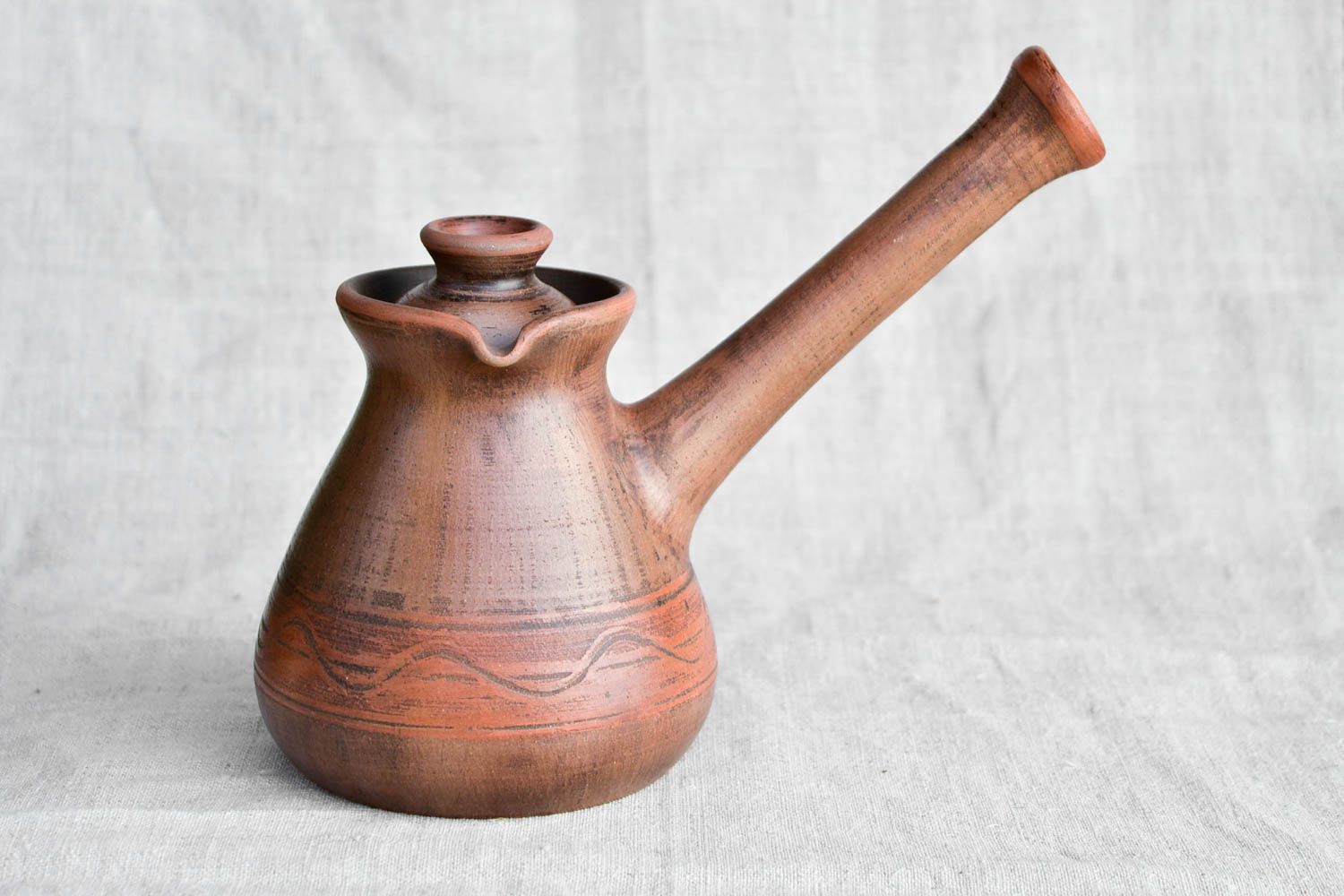 Cafetera turca de cerámica hecha a mano utensilio de cocina regalo original  foto 5
