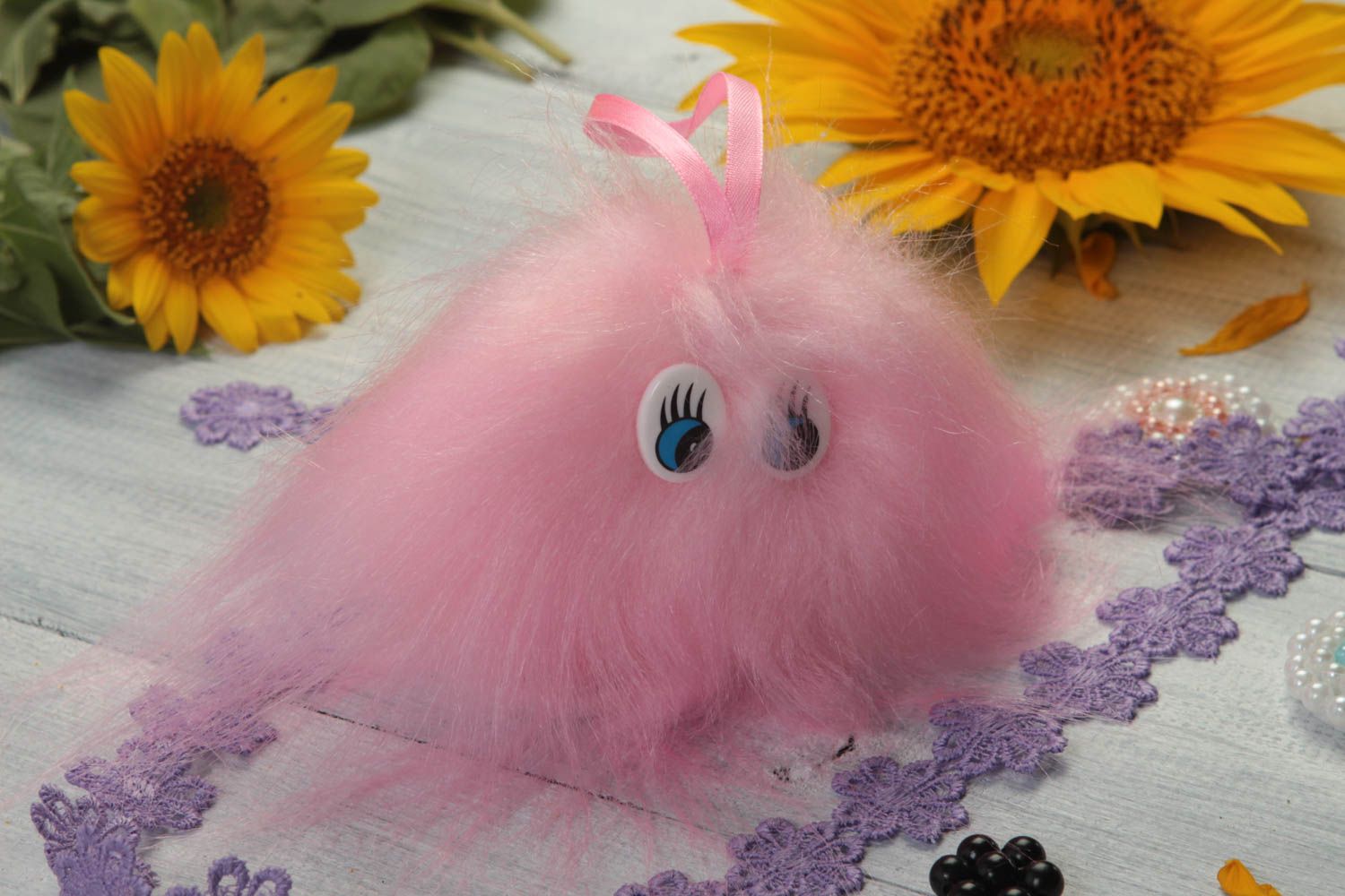 Beautiful handmade fur toy stuffed toy interior decorating best toys for kids photo 1