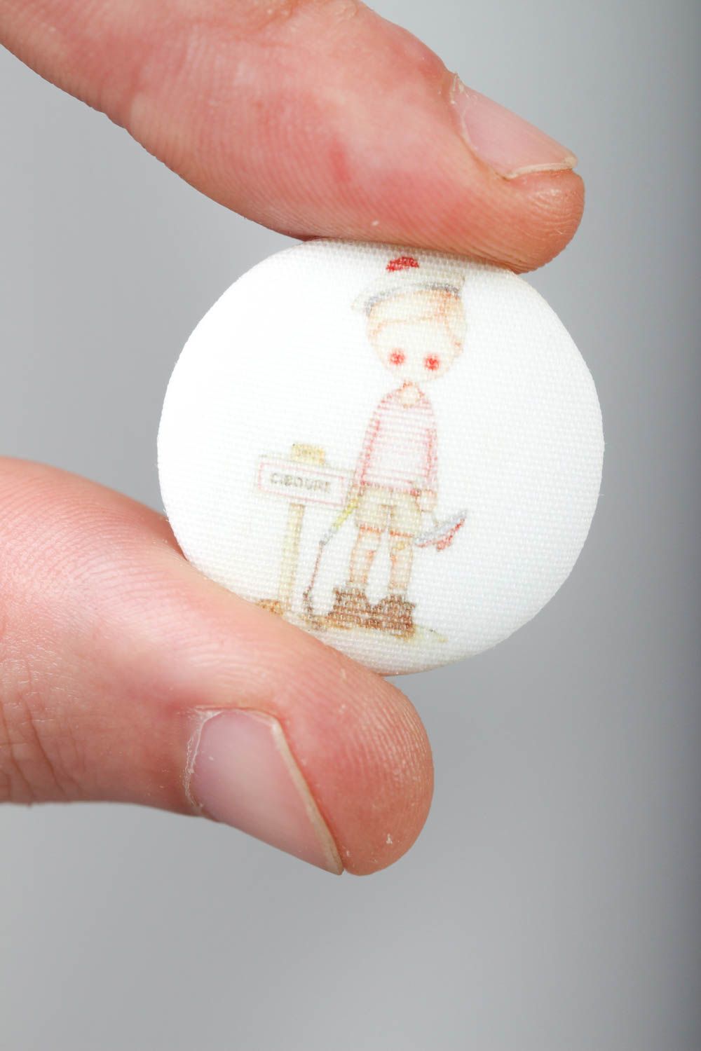 Cute handmade plastic button for kids childrens fabric button sewing accessories photo 5