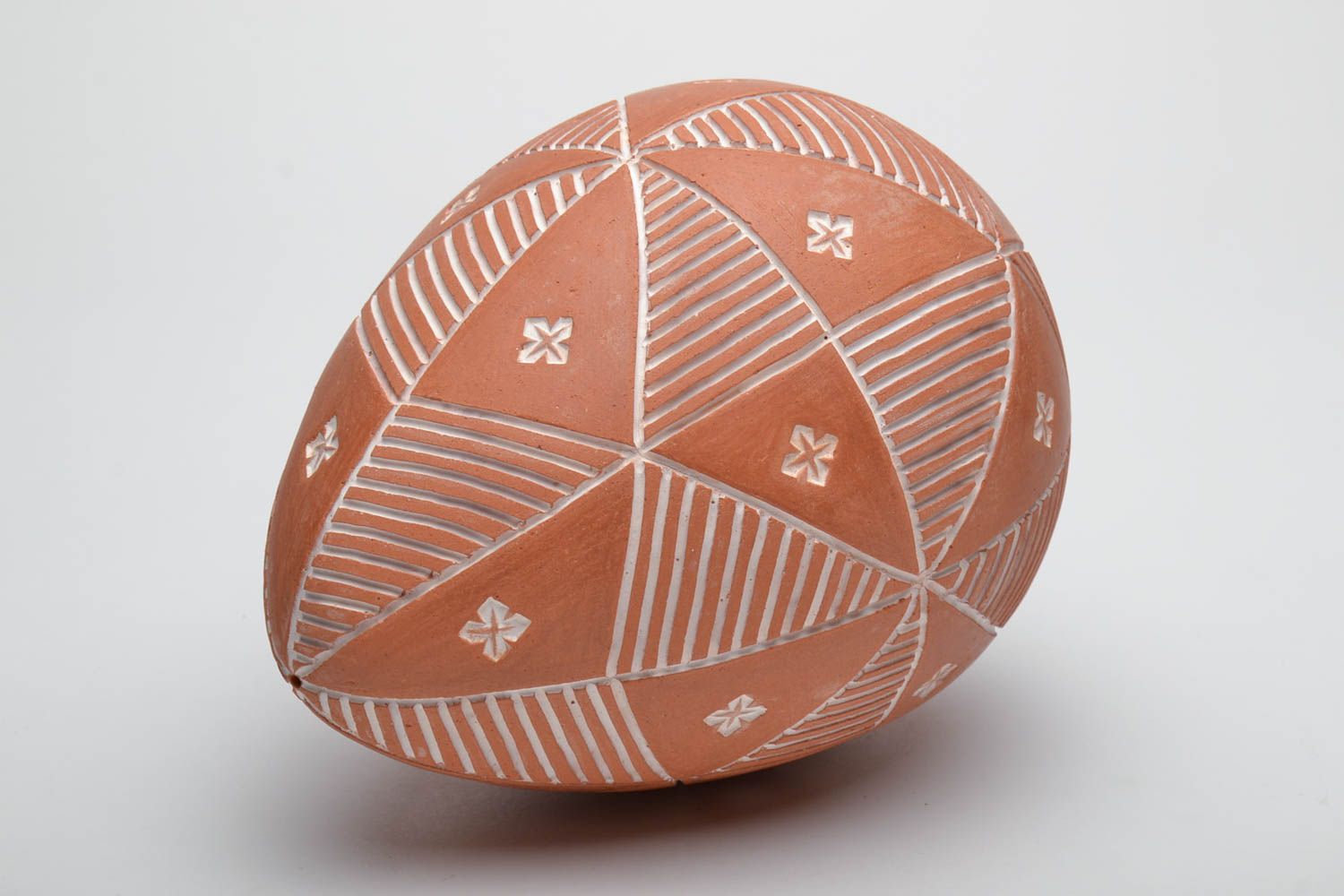Huevo de cerámica pintado  foto 3