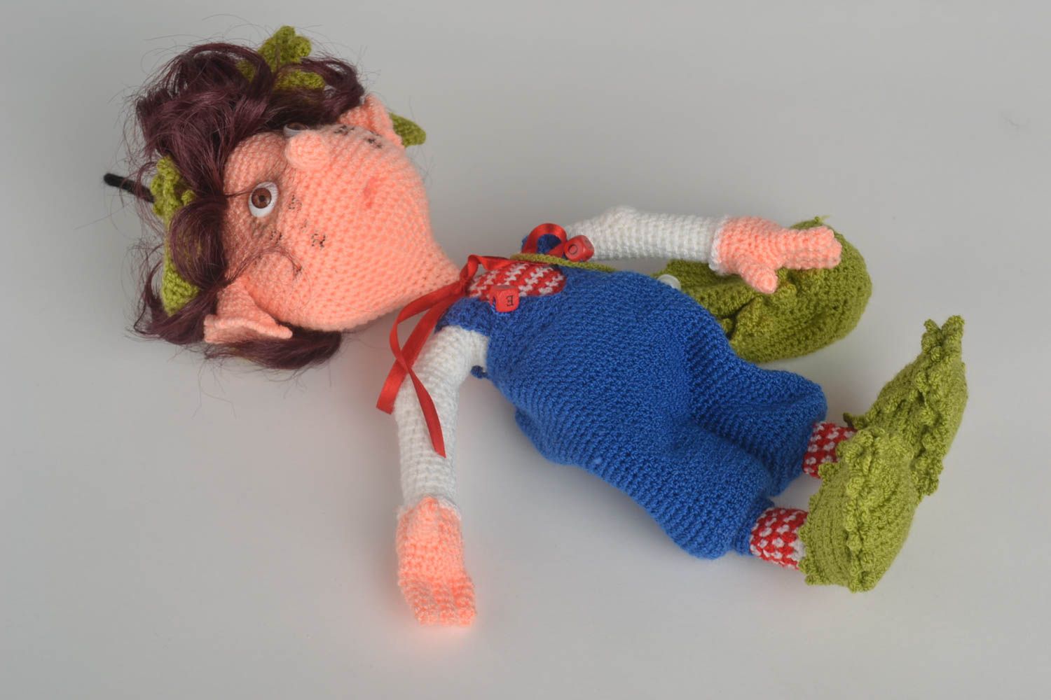 Handmade gehäkelte Puppe Kinder Spielzeug Geschenkidee für Mädchen und Jungen foto 3