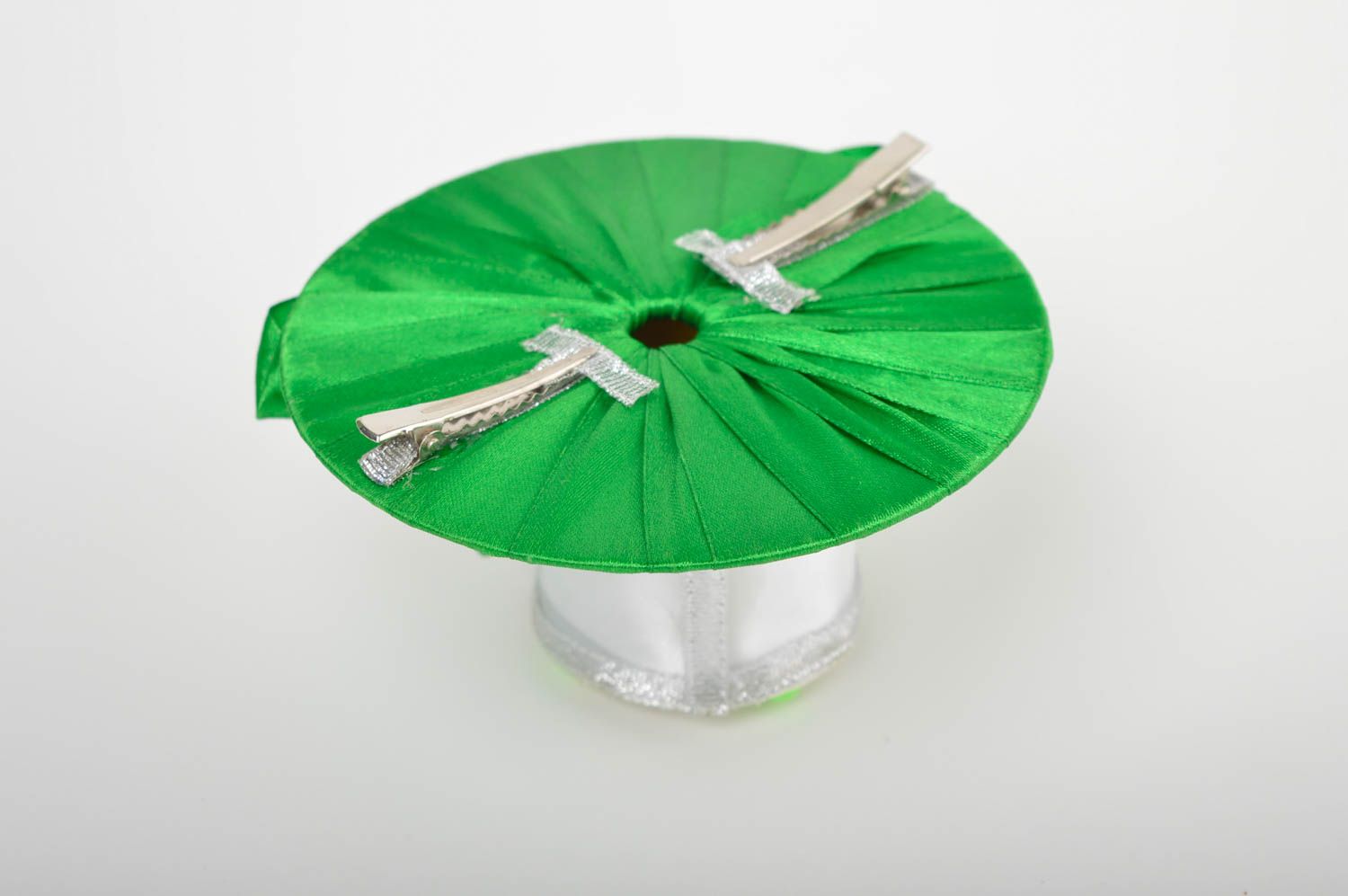 Gancho artesanal gorro verde accesorio para el cabello regalo original foto 4