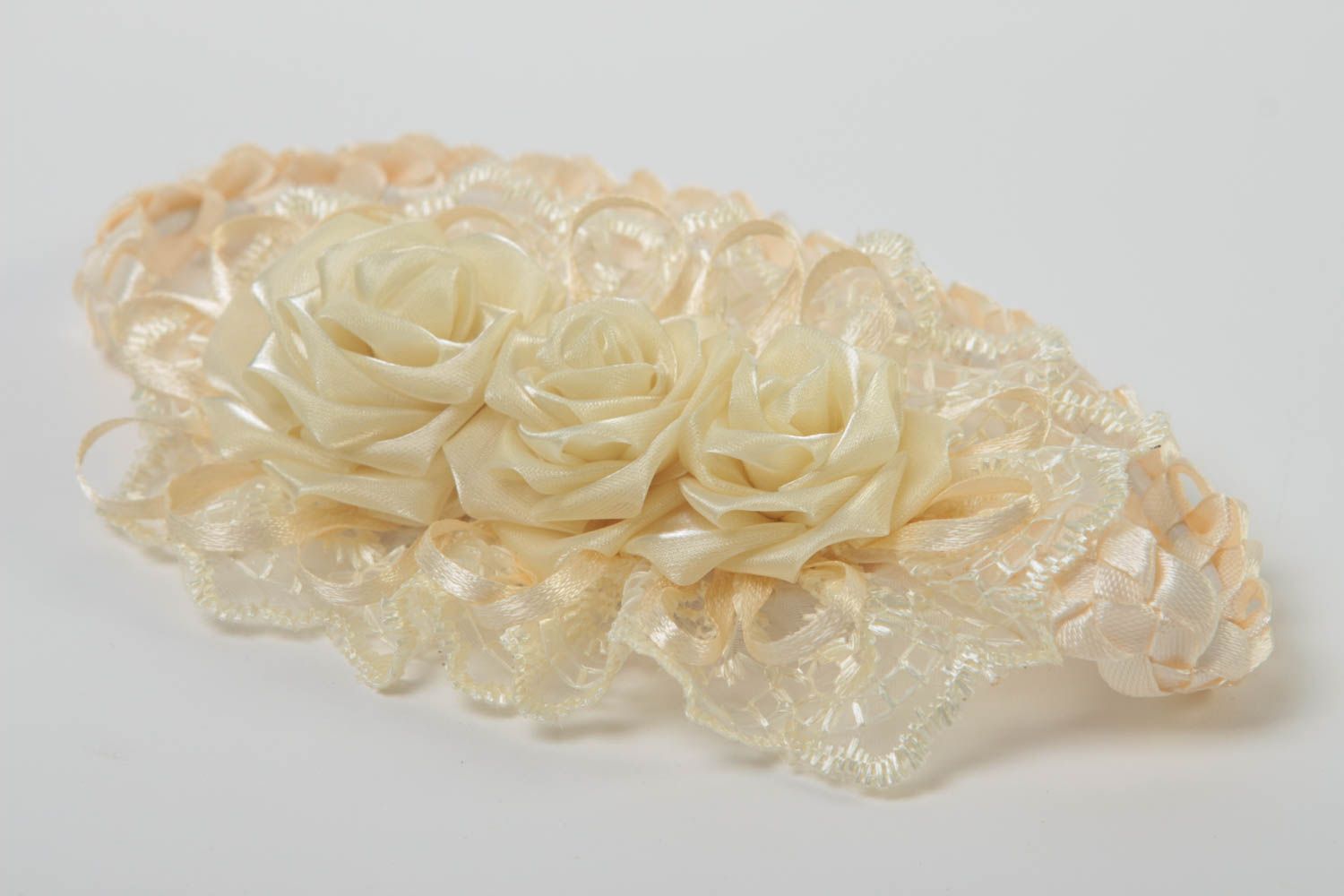 Schmuck handgemacht Haarband mit Blumen Accessoires für Haare Geschenk Ideen foto 3