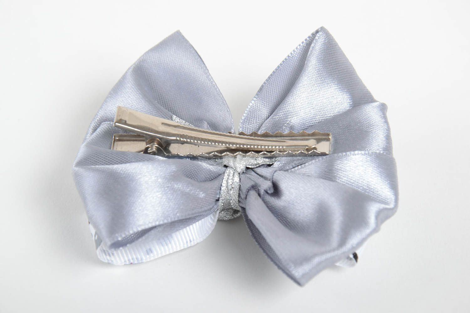 Stylish handmade ribbon bow hair clip designer barrette hair bow gifts for her photo 3