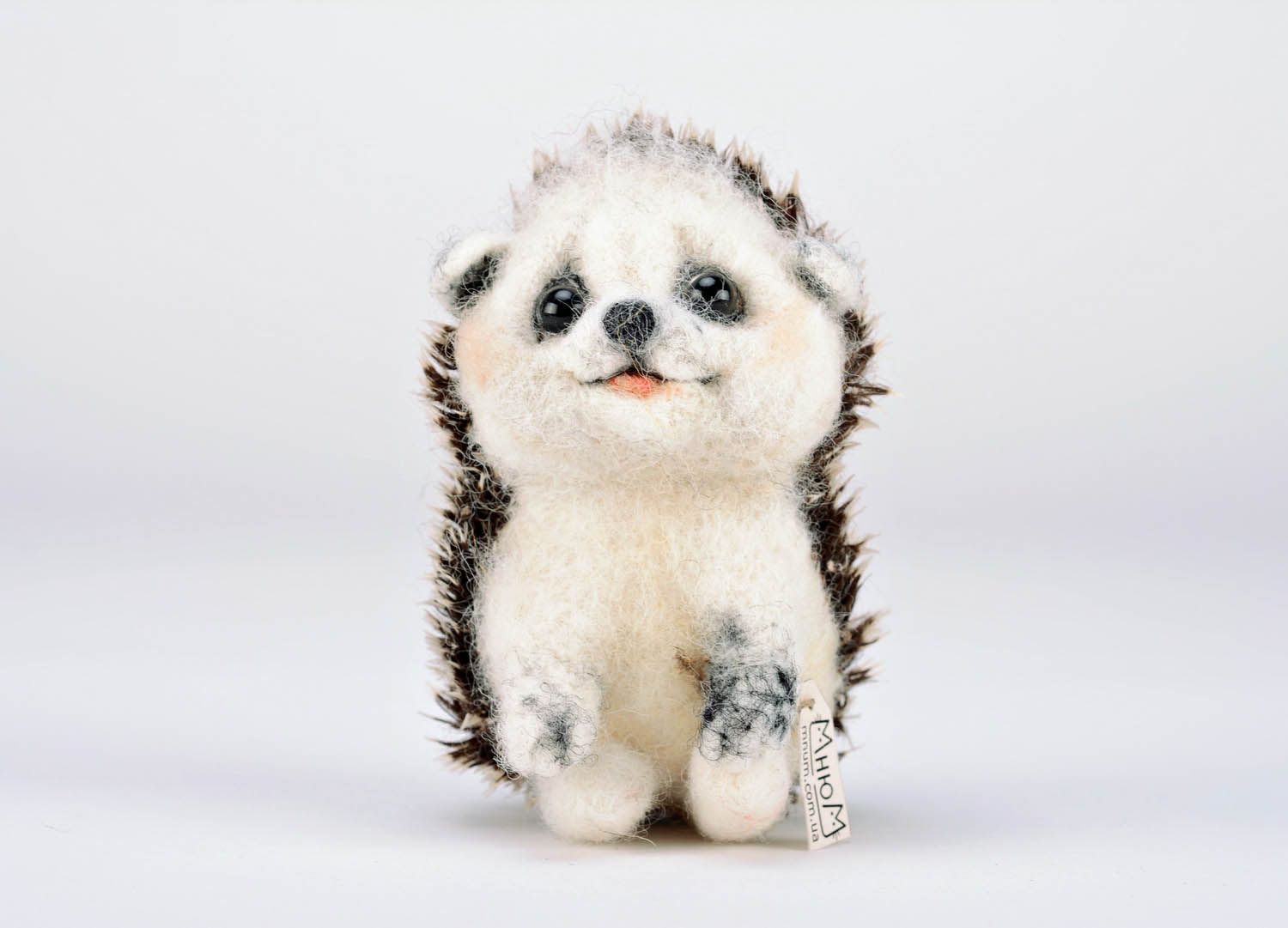 Woolen toy made using felting technique Hedgehog photo 4
