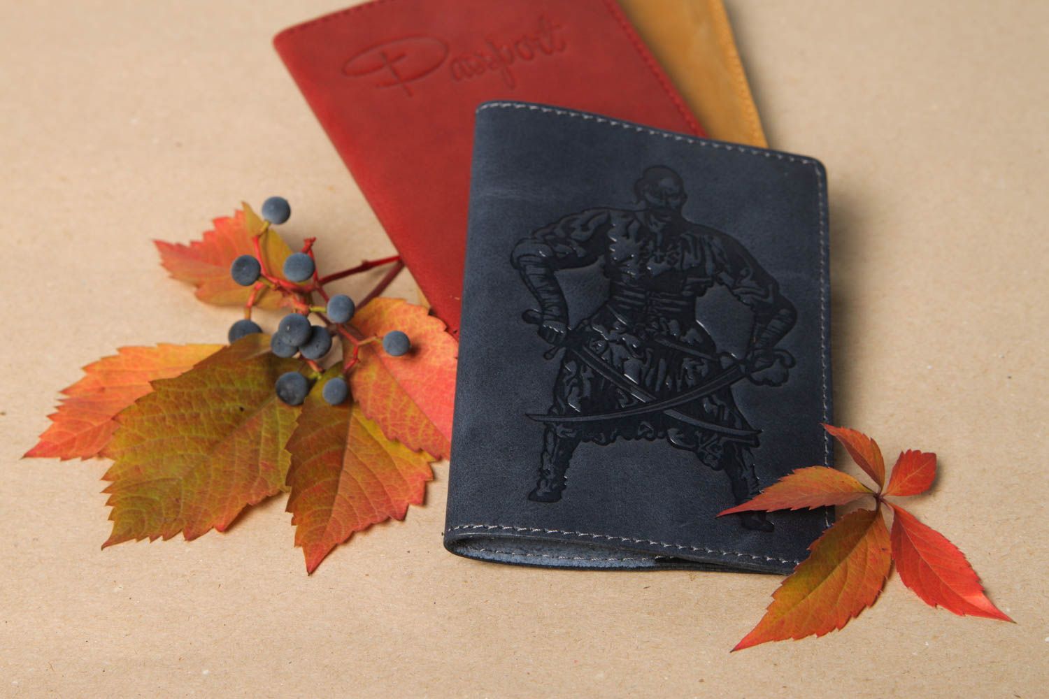 Beautiful handmade leather passport cover fashion accessories gift ideas photo 1