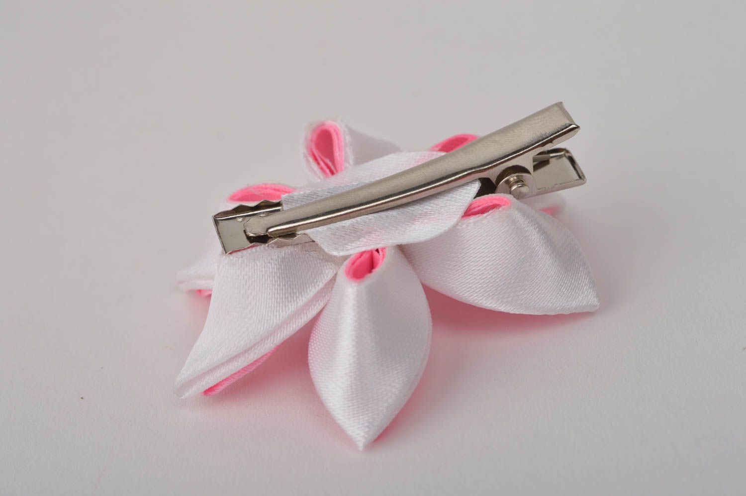 Handmade hair clip kanzashi flower hair accessories for girls gifts for kids photo 10