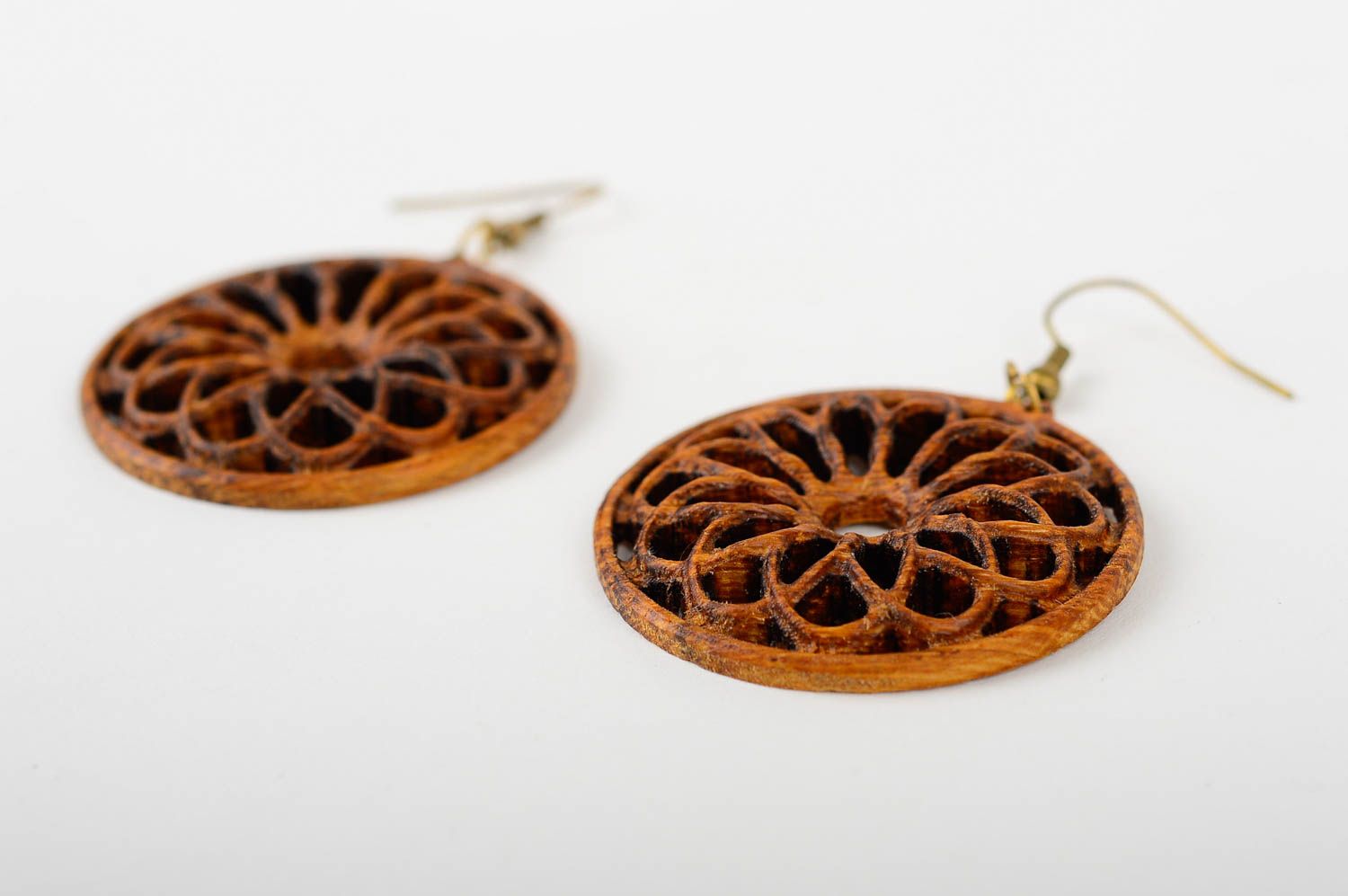 Handmade fashion earrings wooden earrings stylish earrings designer accessories photo 3