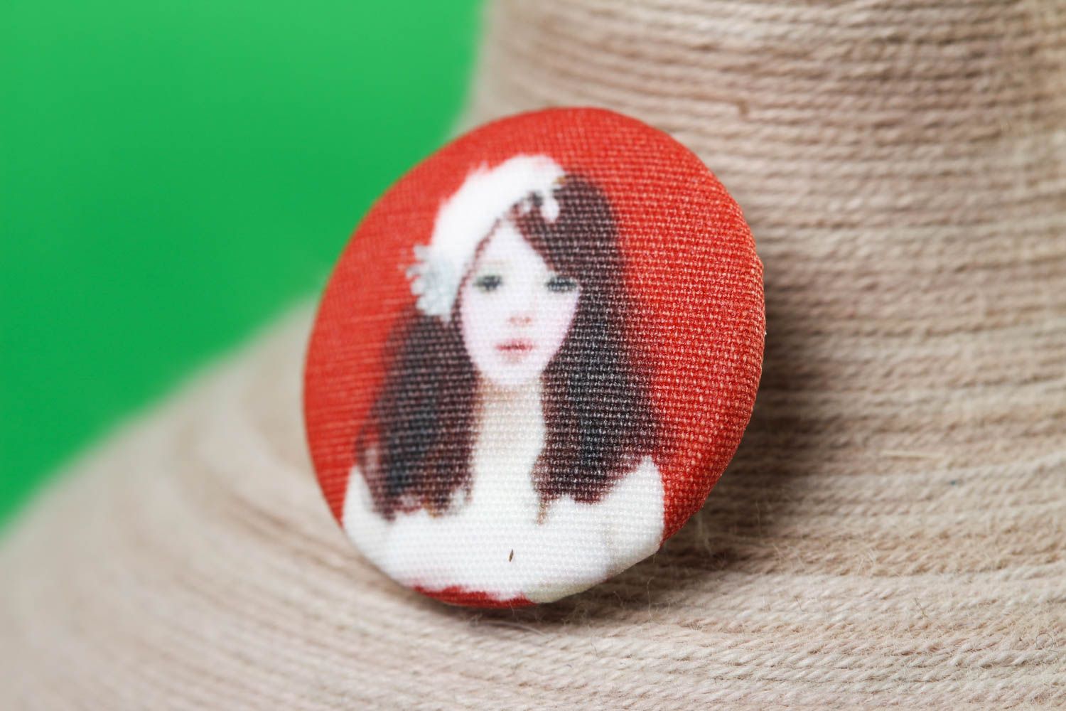 Handmade fittings for clothes stylish button cute button in vintage style photo 1