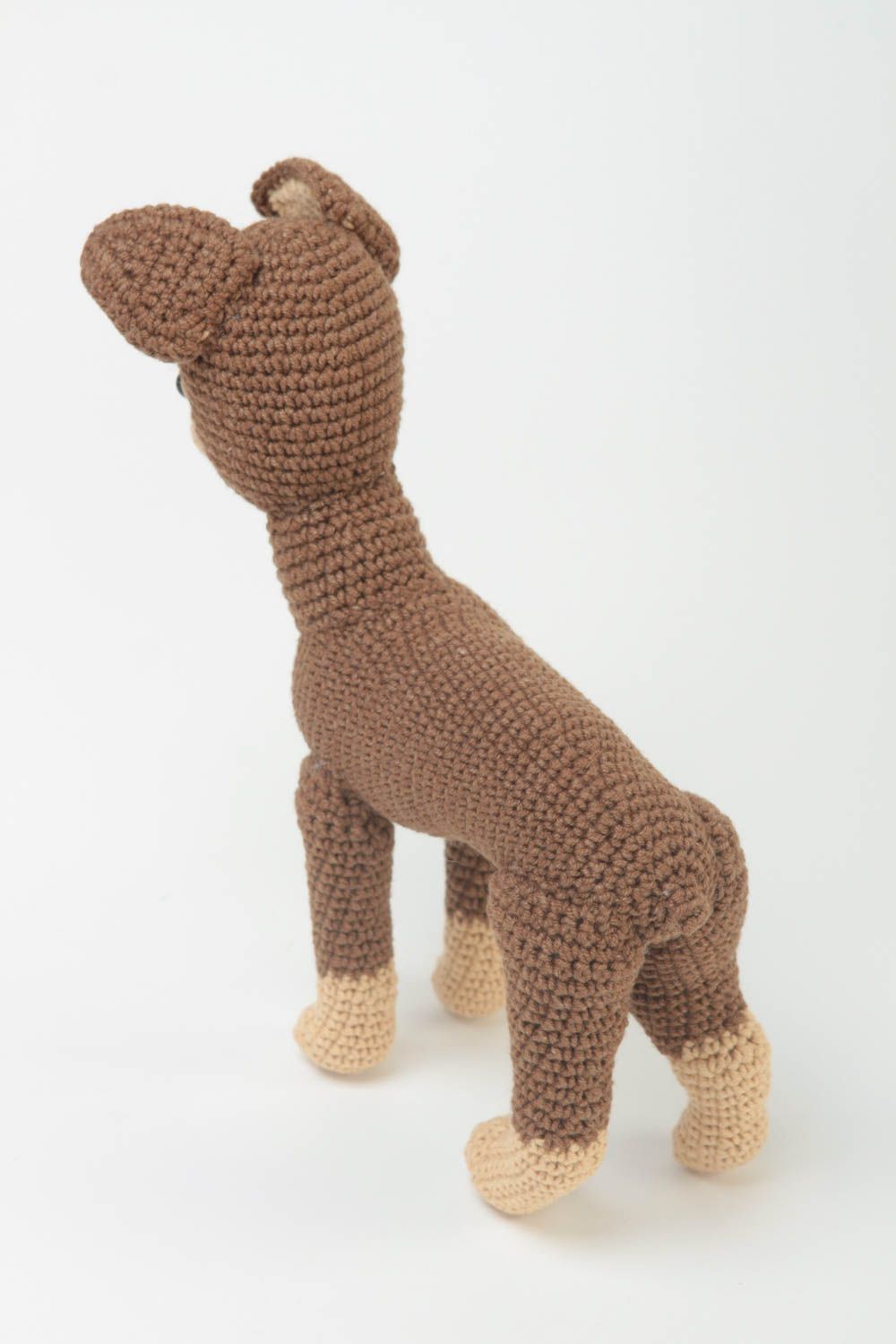 Handmade Hund Kuscheltier Plüsch Hund Spielsachen für Kinder weich gehäkelt  foto 4