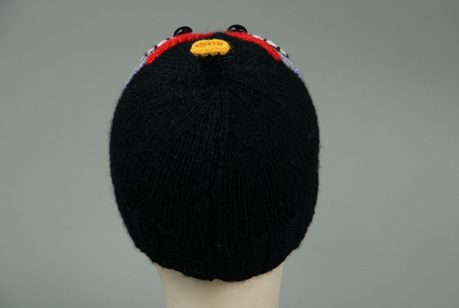 Knitted hat Angry black photo 3
