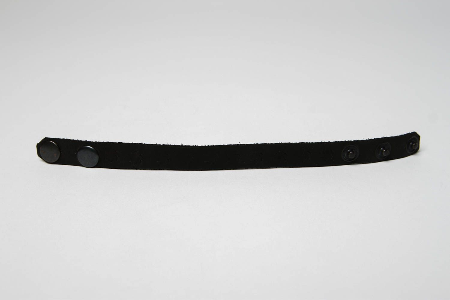 Handmade Designer Schmuck Leder Armband Accessoire für Frauen eng schwarz foto 3