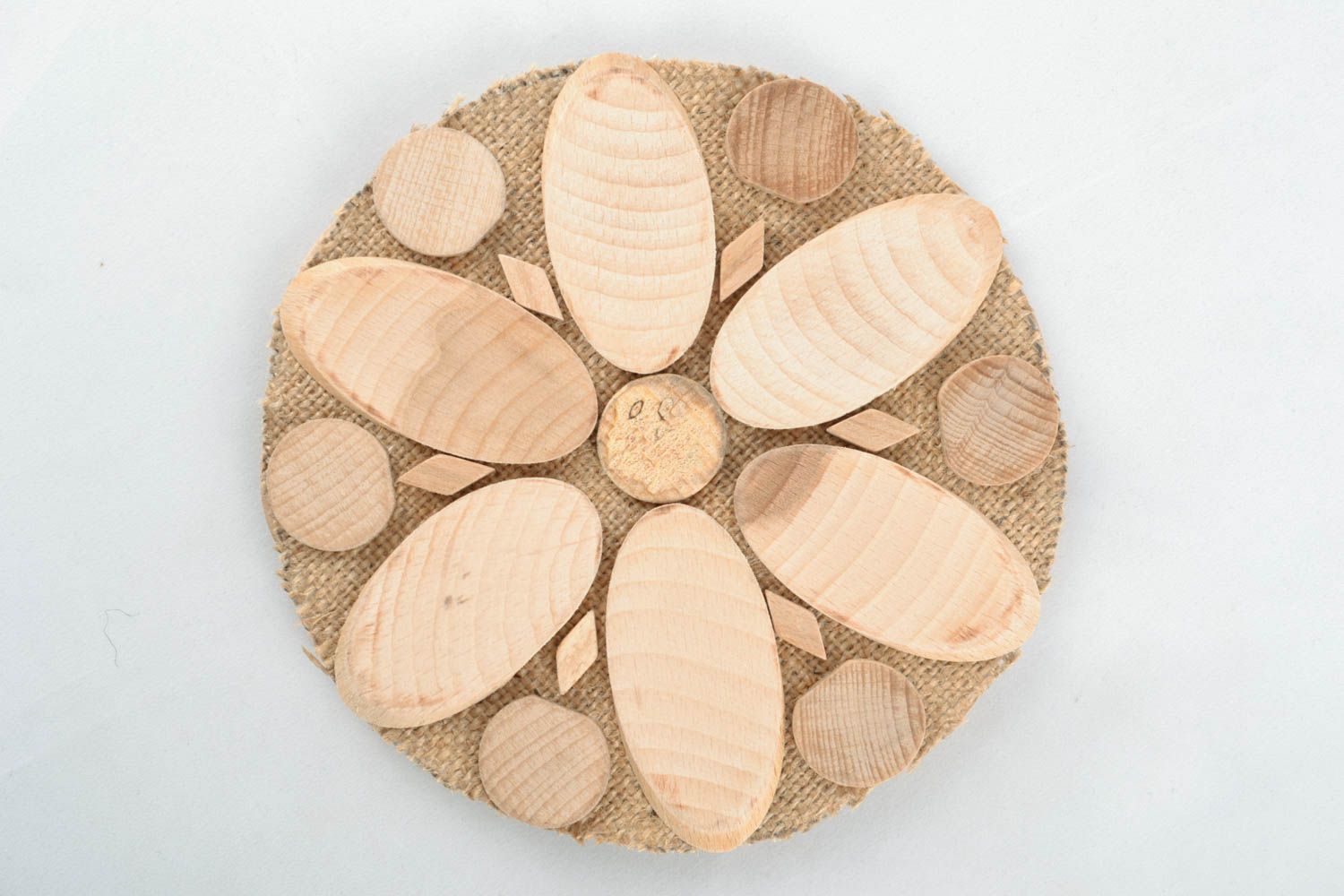 Dessous-de-plat en bois design fait main  photo 1