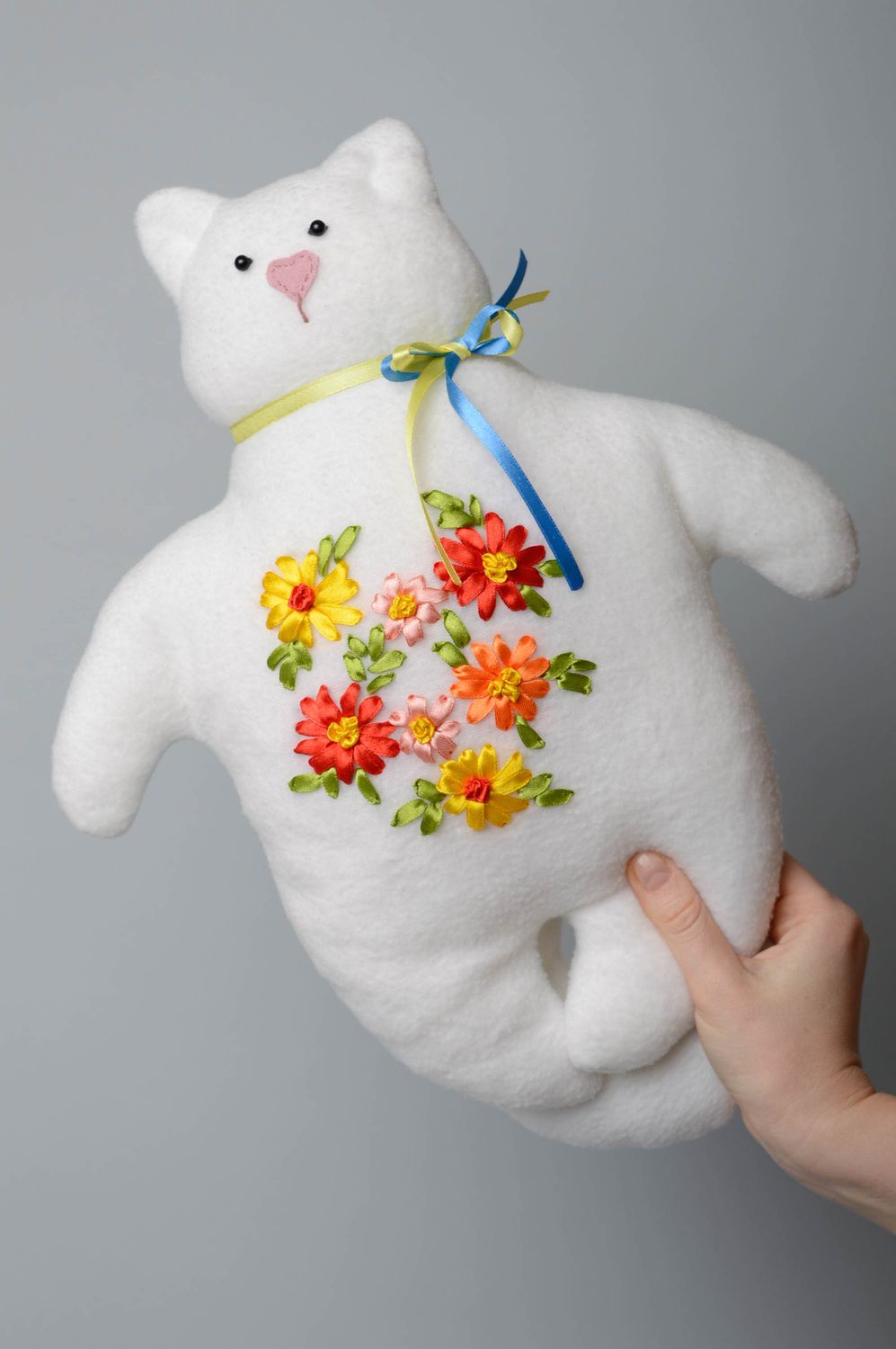 Almohada con forma de juguete de peluche para niña, osito de forro polar foto 4