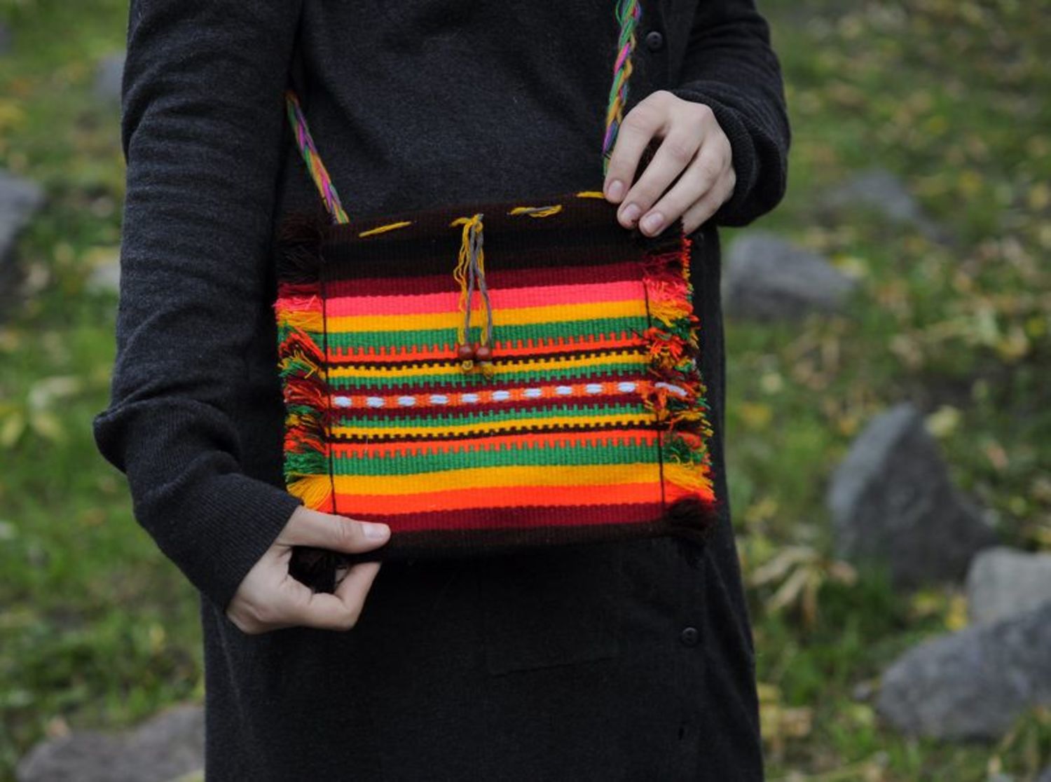 Bright purse in ethnic style photo 2