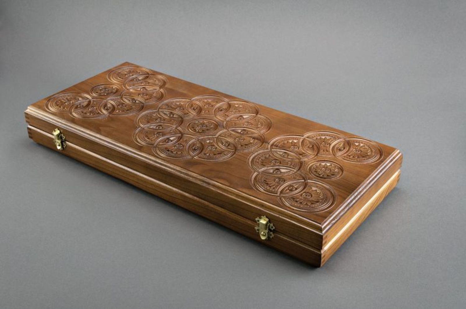 Backgammon di legno fatto a mano Giochi da tavolo Backgammon intagliato 
 foto 5