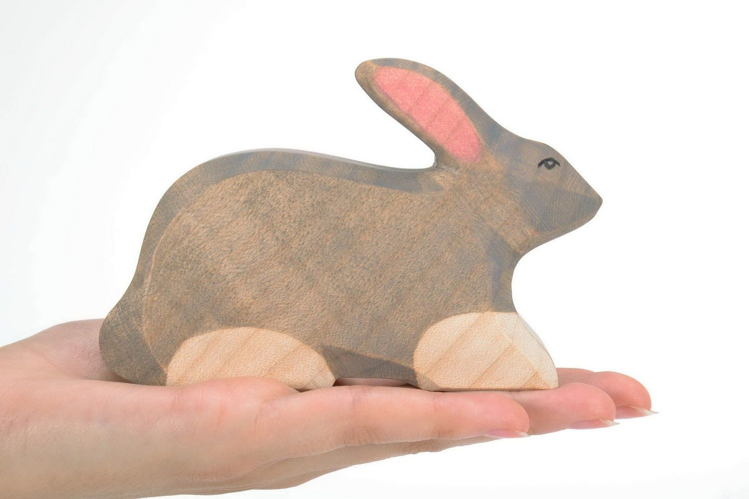 Wooden Figurine Rabbit photo 3
