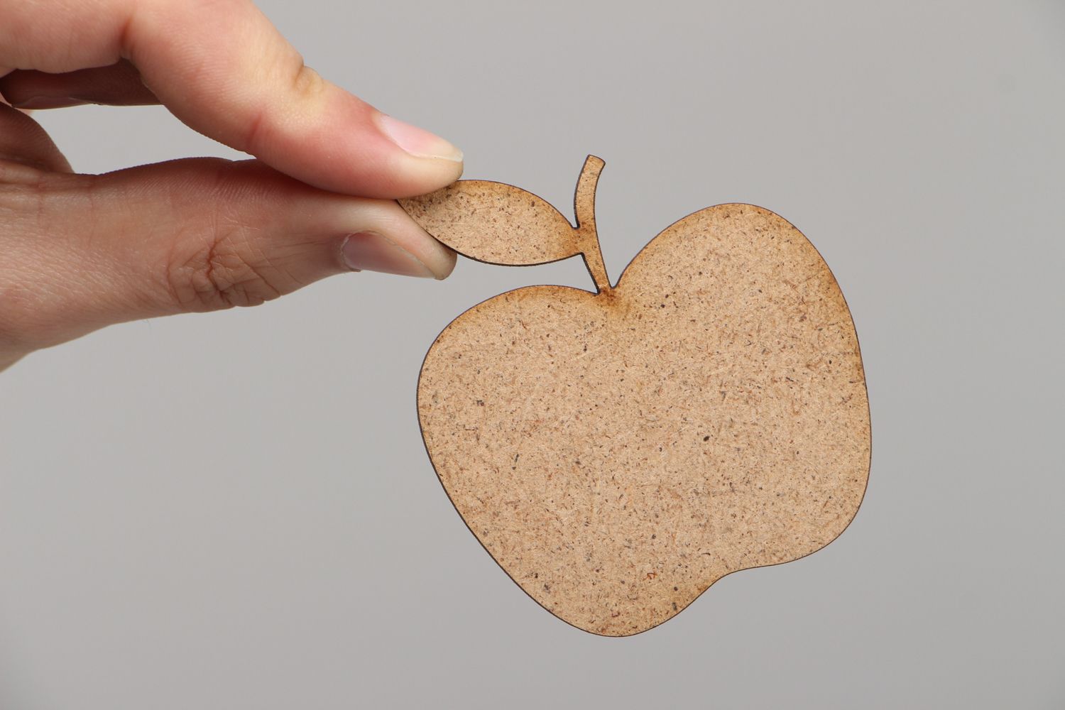 Plaque en bois à décorer pomme faite main photo 3