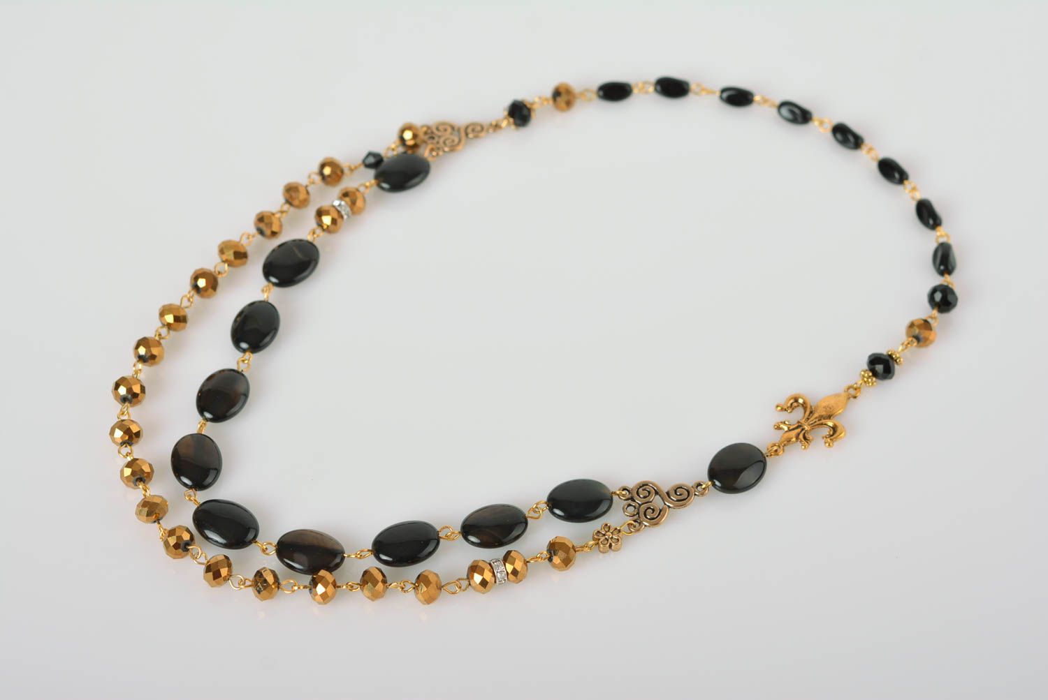 Beautiful handmade beaded necklace gemstone necklace beautiful jewellery photo 1