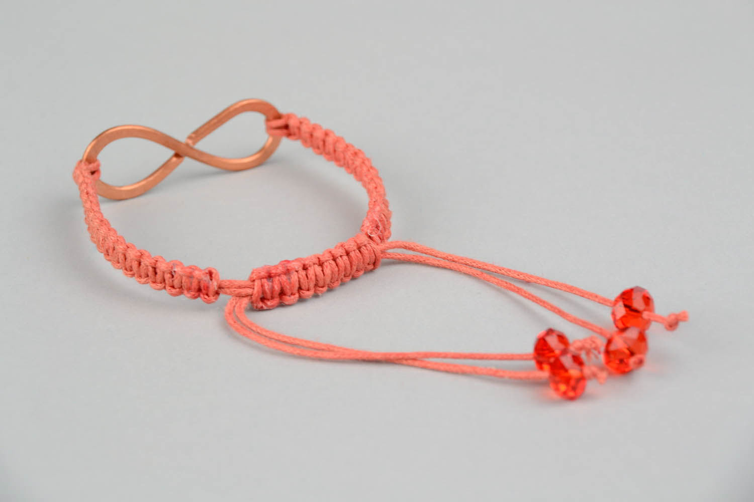 Bracelet made of copper wire Infinity photo 2