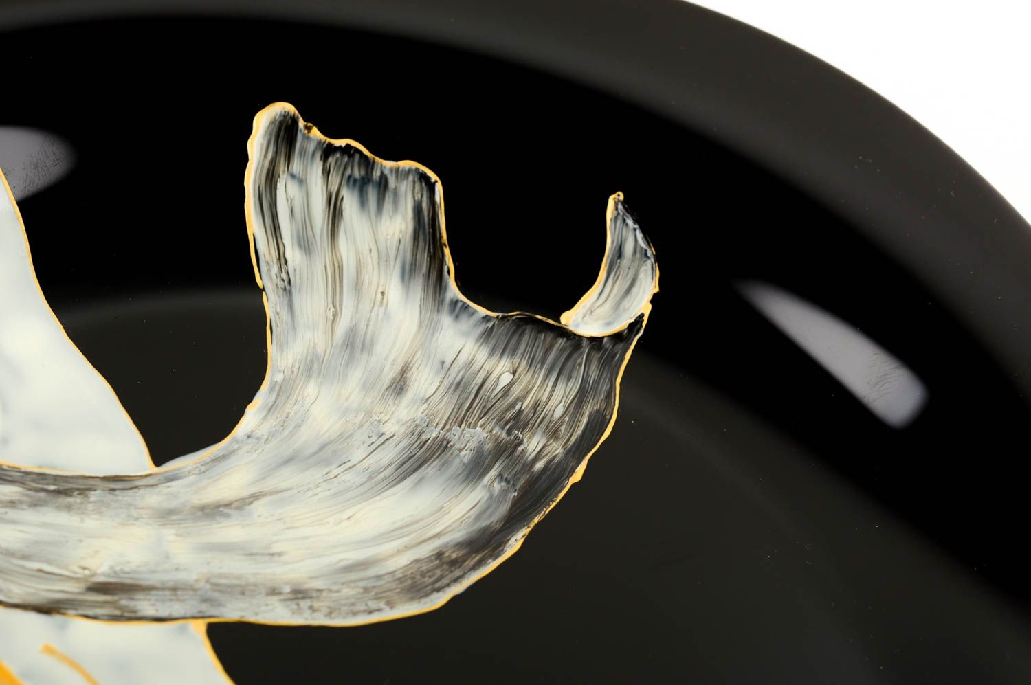 Plato de cristal hecho a mano con dibujo vajilla moderna utensilio de cocina foto 5