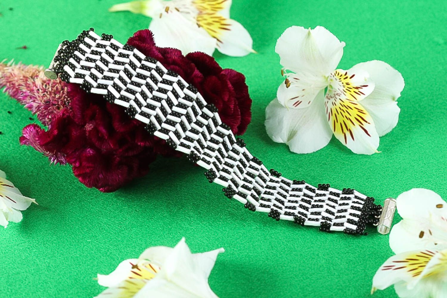 Rocailles Armband handmade Mode Accessoire Frauen Armband Designer Schmuck schön foto 1