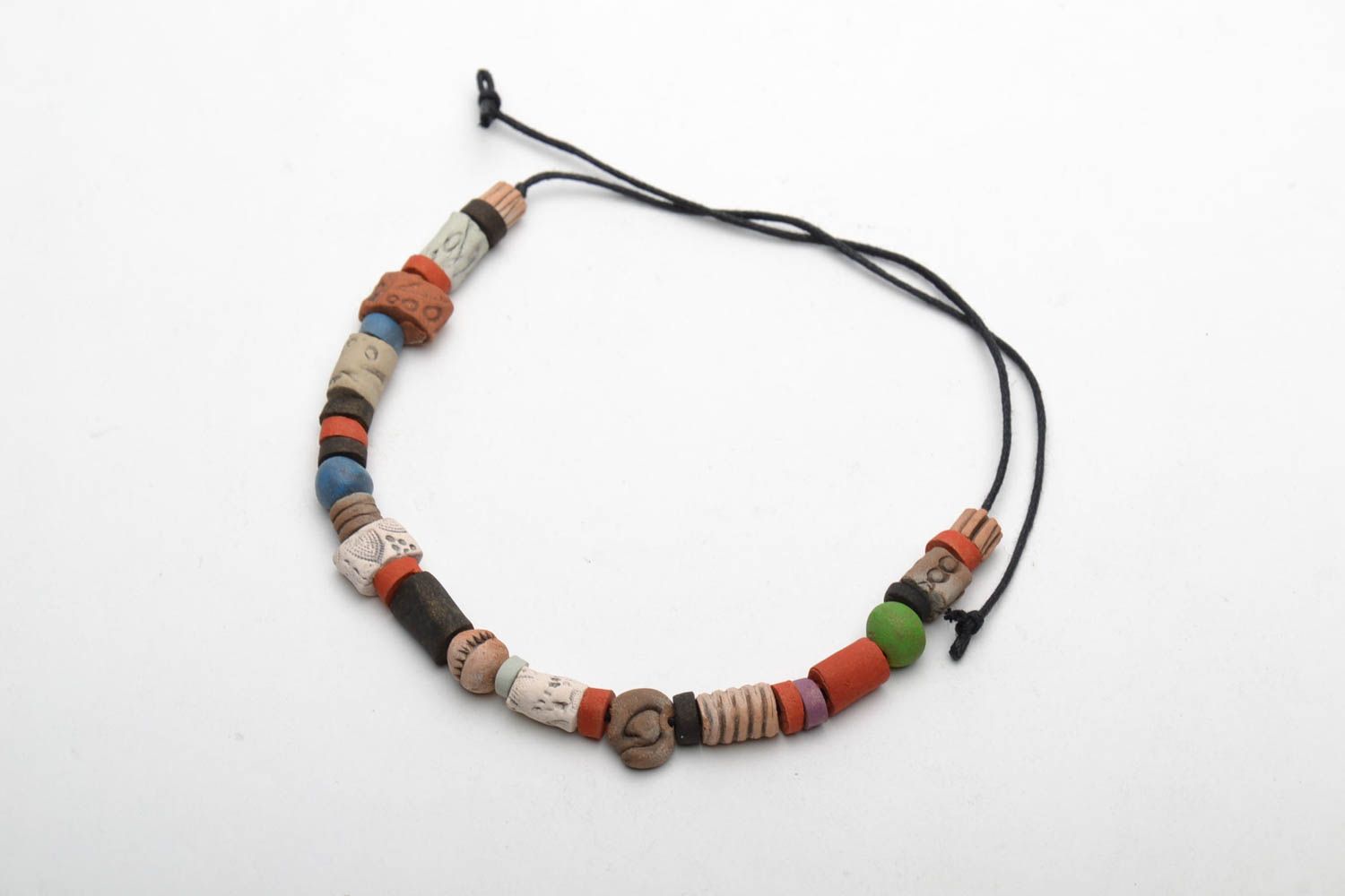 Ceramic wrist bracelet in ethnic style photo 4
