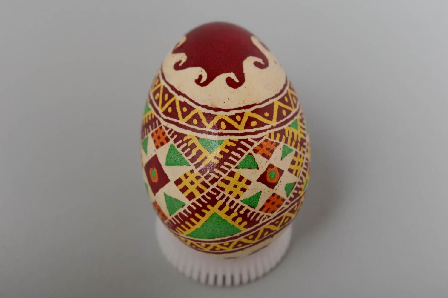 Oeuf peint fait main Oeuf de Pâques à motifs originaux Décoration de Pâques photo 4