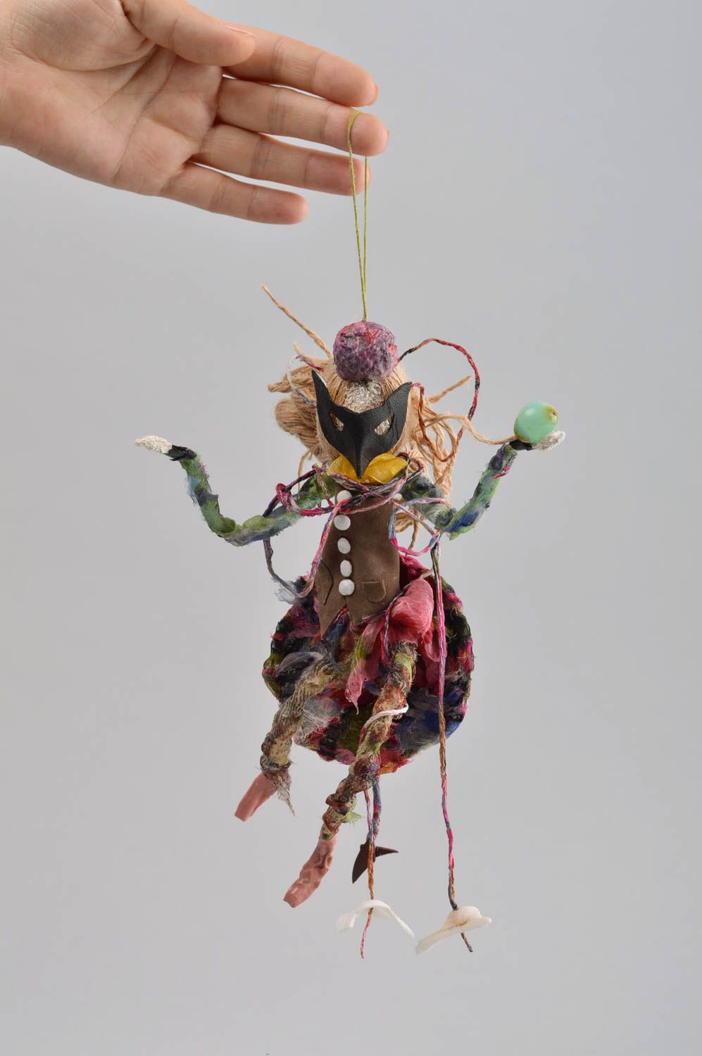 Авторская кукла ручной работы дизайнерская кукла необычная художественная кукла фото 5