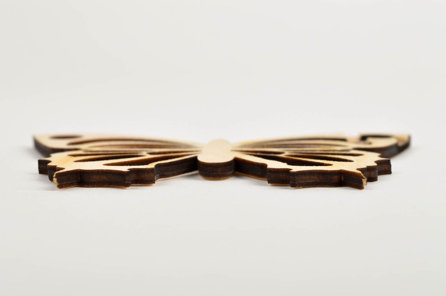 Handmade Holzrohling zum Bemalen Scrapbook Material Figur aus Holz Schmetterling foto 4
