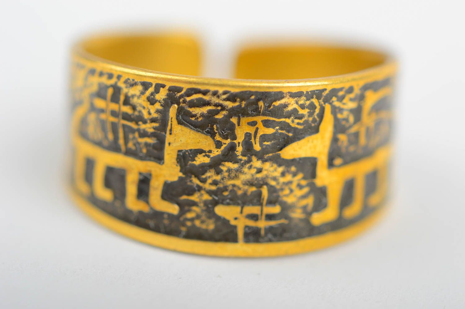 Кольцо ручной работы женское красивое кольцо из латуни украшение из металла фото 5