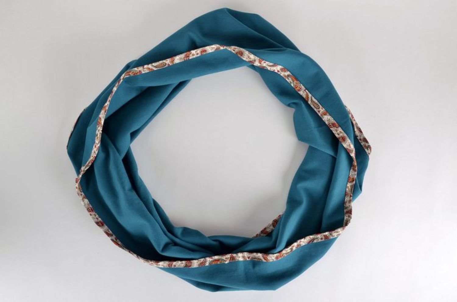Infinity scarf made from cotton photo 2