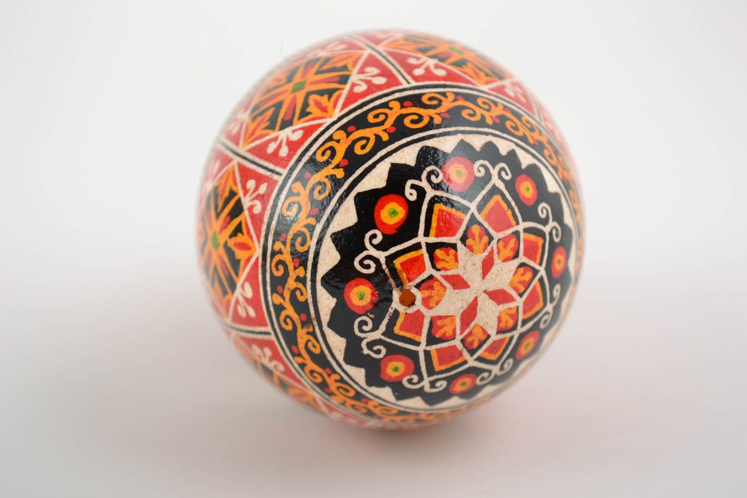 Huevo de Pascua de ganso pintado artesanal bonito multicolor regalo foto 5