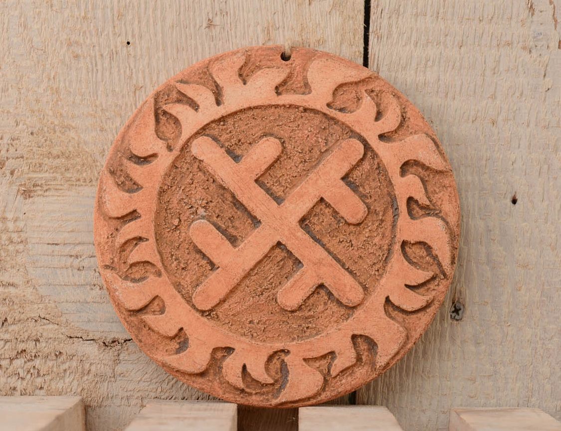 Pingente talismã decorativo de interior artesanal feito de argila Solard foto 1