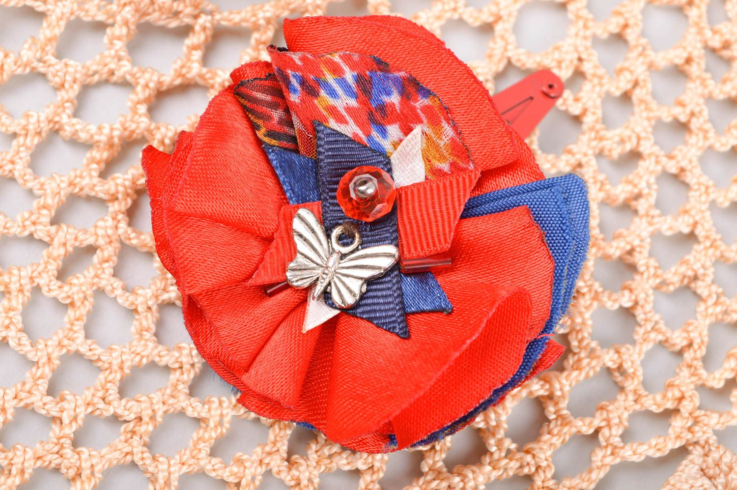 handmade hair clip flower hair accessories for ladies gifts for girls photo 1