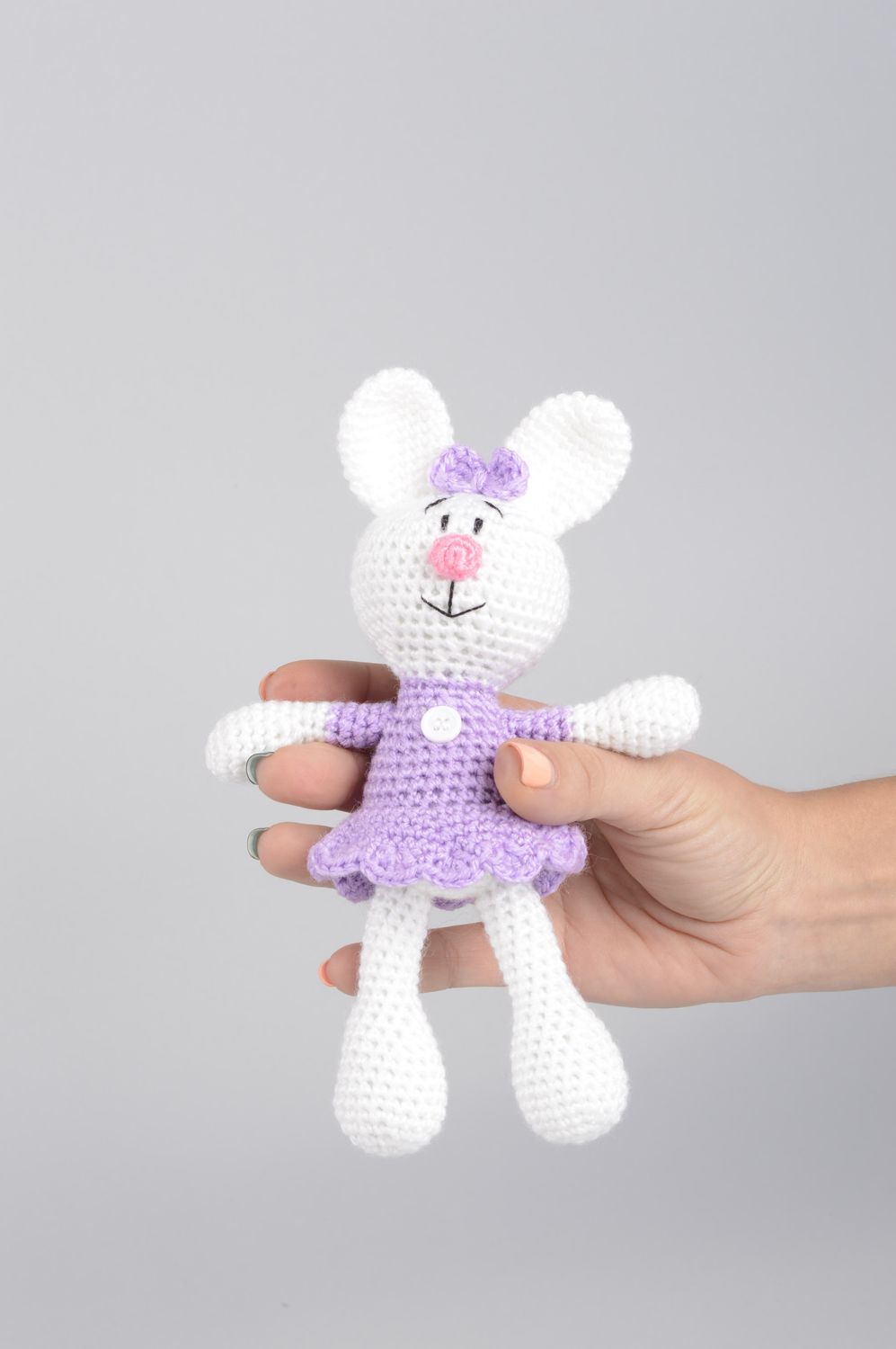 Unusual handmade crochet toy cute soft toys interior decorating small gifts photo 5