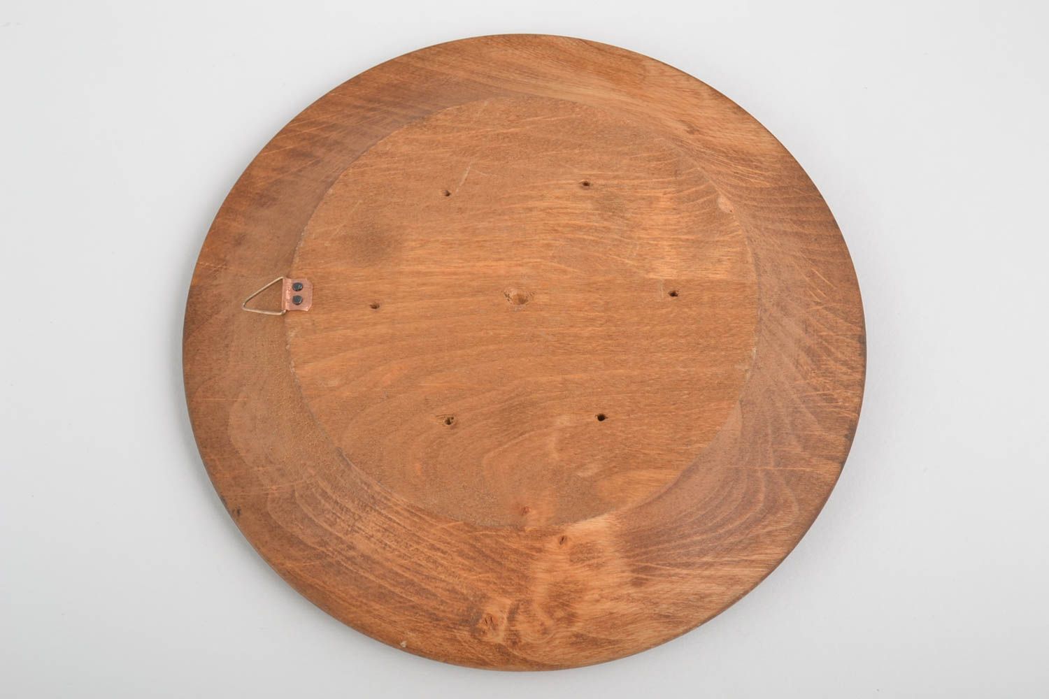 Подарочная тарелка ручной работы декоративная тарелка посуда из дерева  фото 3