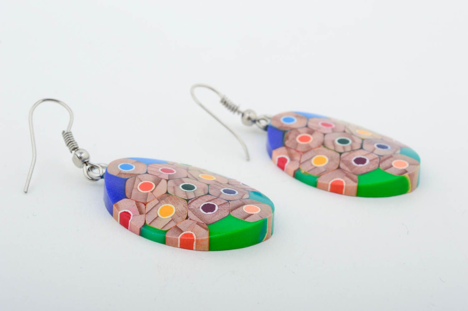 Homemade jewelry designer accessories fashion earrings wood earrings gift ideas photo 4
