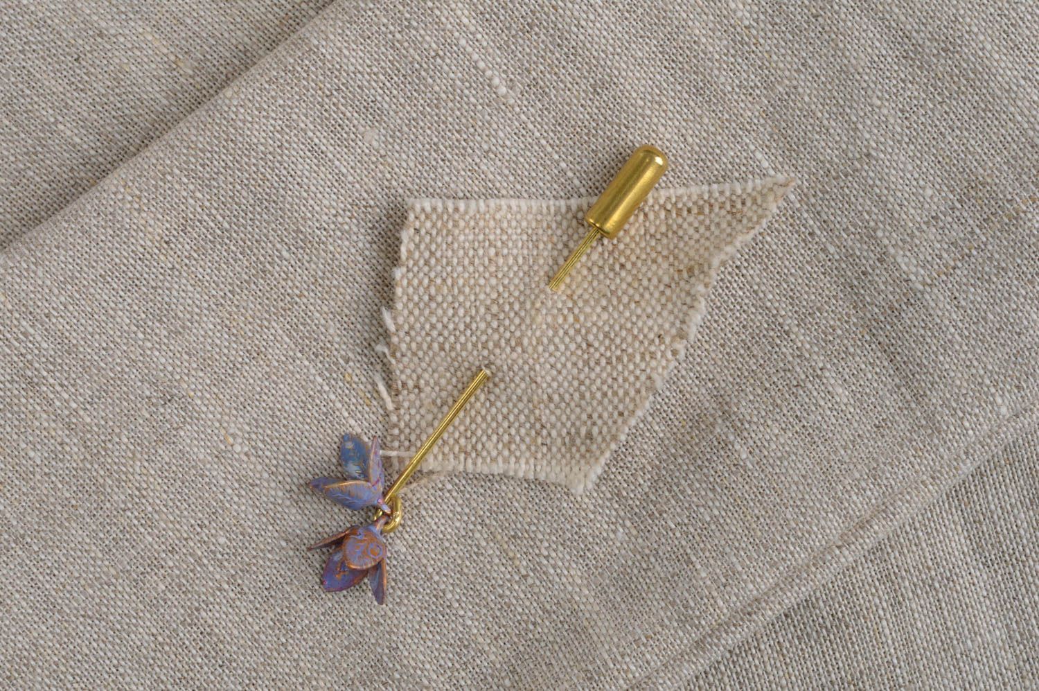 Unusual handmade brooch pin stylish brooch jewelry fashion accessories photo 2