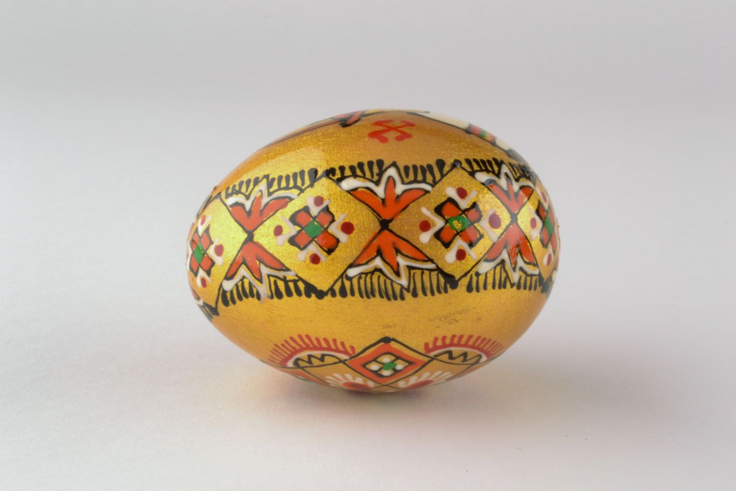 Wooden painted egg Easter Holiday photo 2