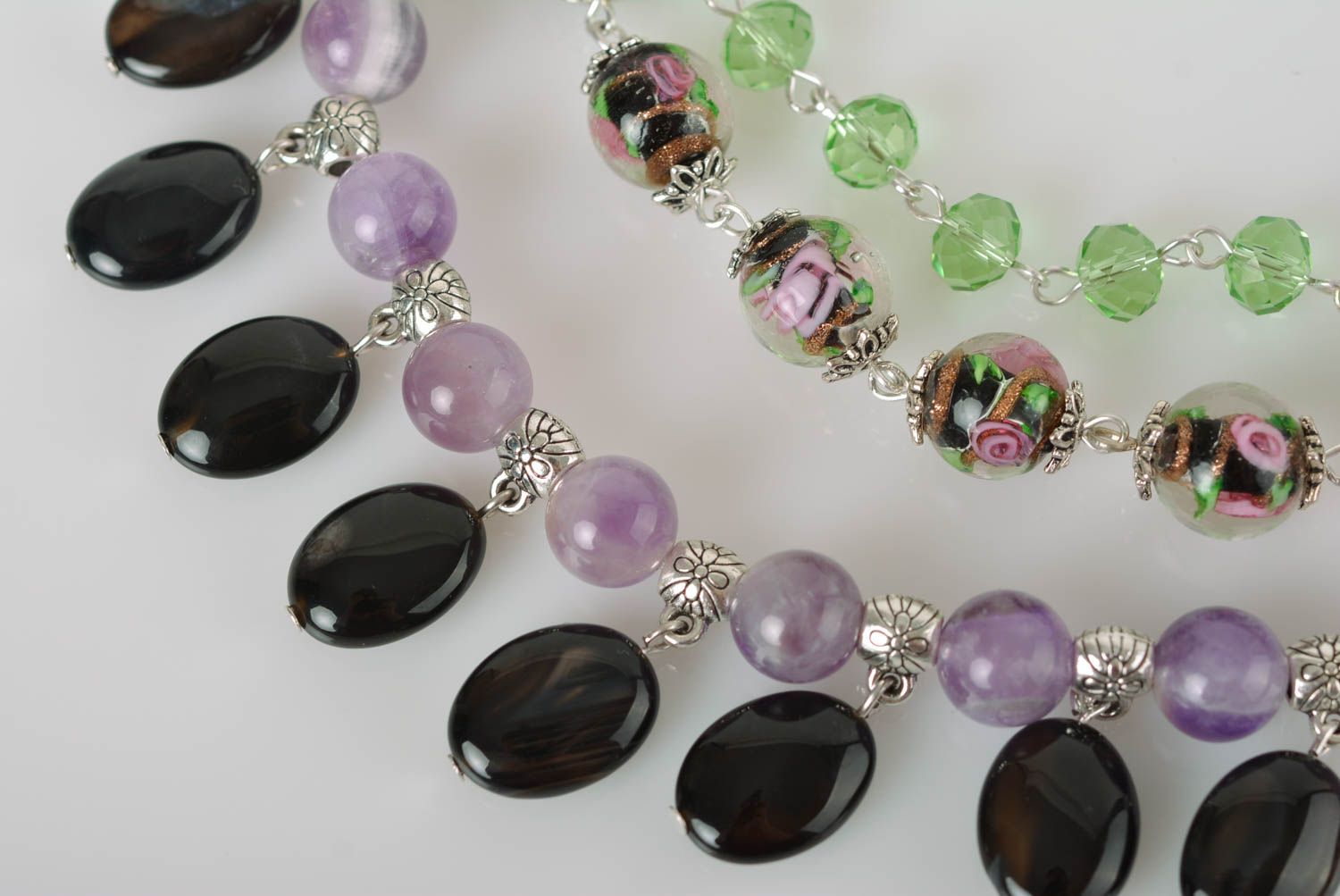 Handmade Perlen Schmuck Collier für Frauen Damen Modeschmuck Frauen Geschenk foto 3
