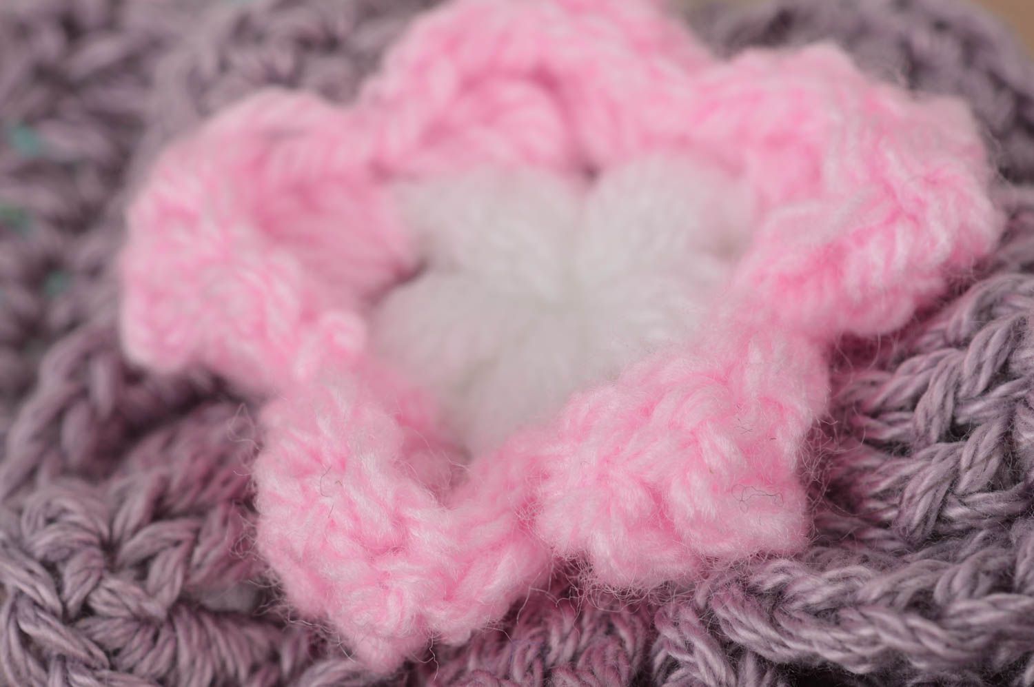 Crocheted headband handmade hair accessory for children present for baby girl photo 4