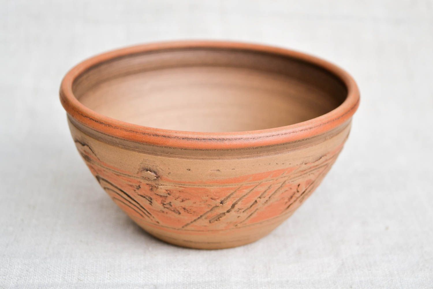 Handmade Keramik Schüssel für Suppe Ton Geschirr Küchen Zubehör gemustert foto 4