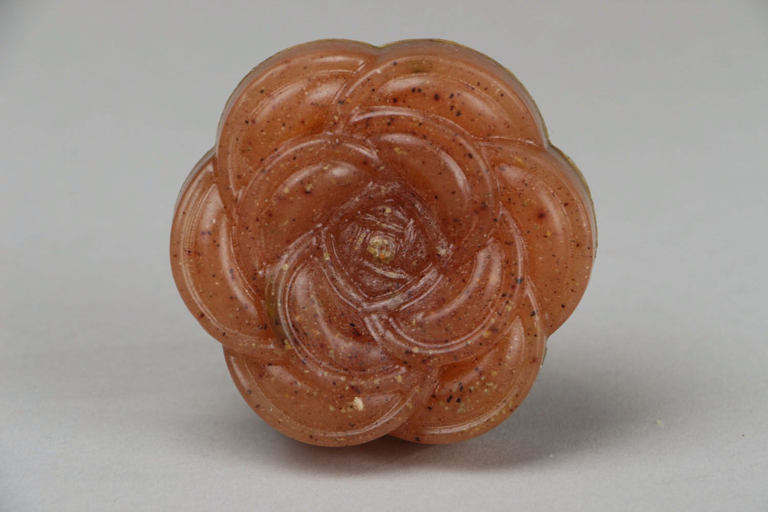 Homemade soap on the basis of pink and yellow clay Rose photo 2